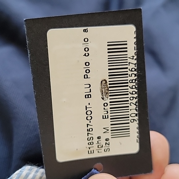 NWT Dan John Men's Navy Polo Shirt Size Medium - Picture 9 of 9